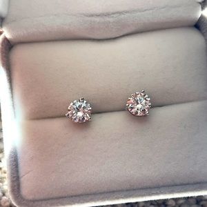 moissanite studs